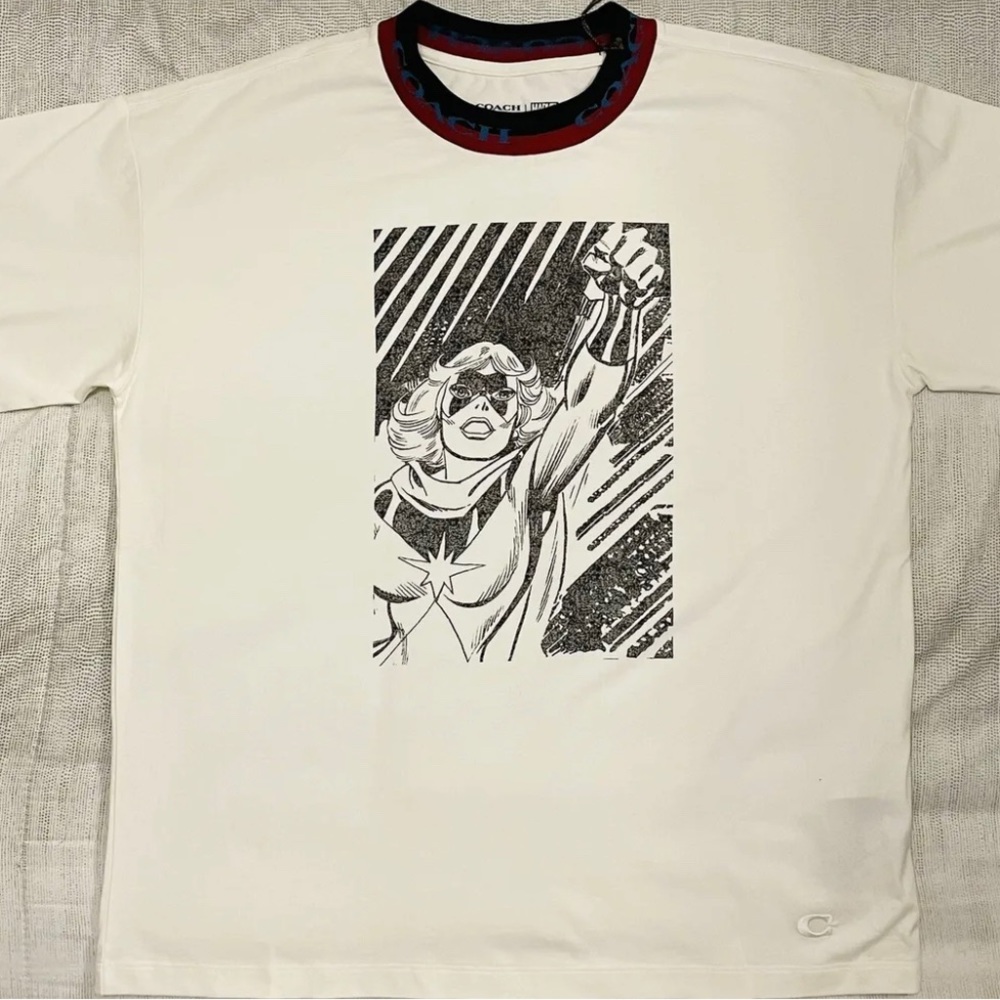 Coach│Woman’s Marvel Rib Neck T Shirt | Size L